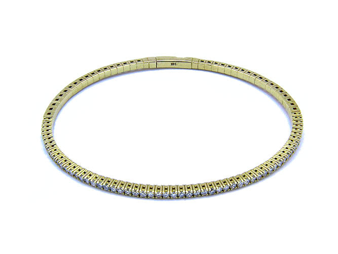14k yellow gold flex diamond bangle (DA30504EY)