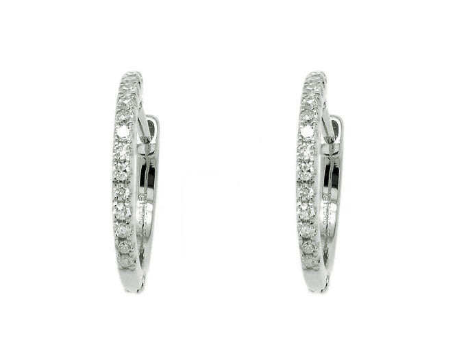 14k diamond baby huggies (DE16111K)