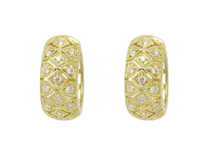 14k diamond honeycomb earring (DE2150P)