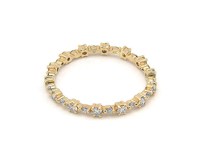 14k diamond dotted eternity band (DR14045K)