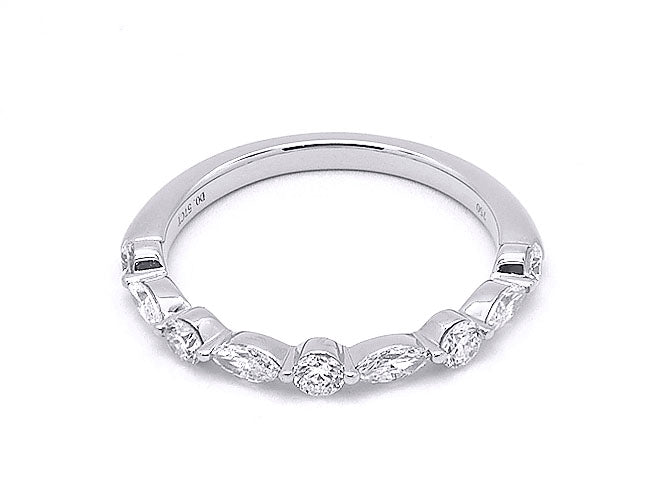 18k marquise and round diamond band (DR3450L)