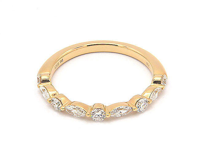 18k marquise and round diamond band (DR3450L)