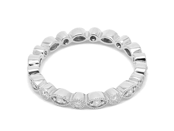 14k diamond round and marquise motif eternity band (DR6189P)