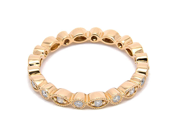 14k diamond round and marquise motif eternity band (DR6189P)