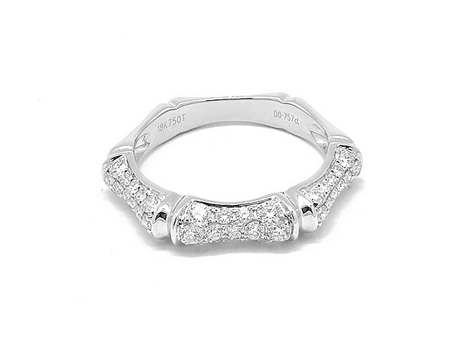 18k white gold octogen diamond eternity band (TDR10217T)