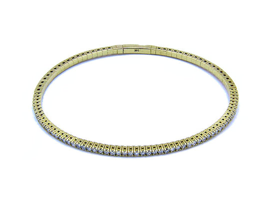 14k yellow gold flex diamond bangle (DA30504EY)