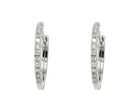 14k diamond baby huggies (DE16111K)
