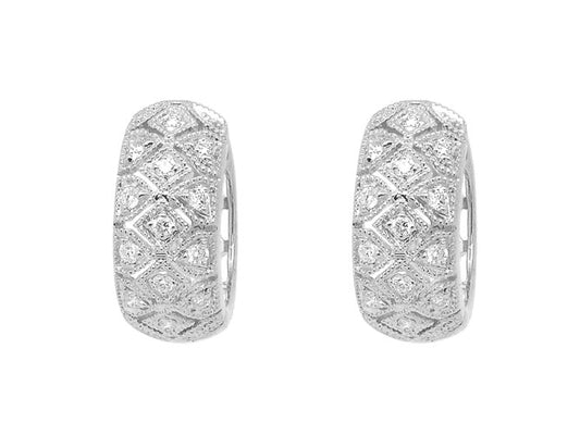 14k diamond honeycomb earring (DE2150P)