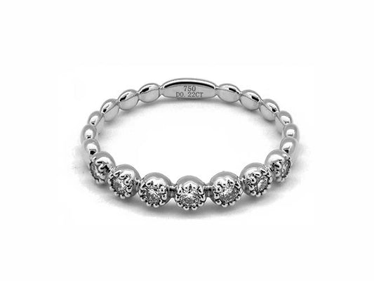 18k diamond round bubble band (DR3023L)