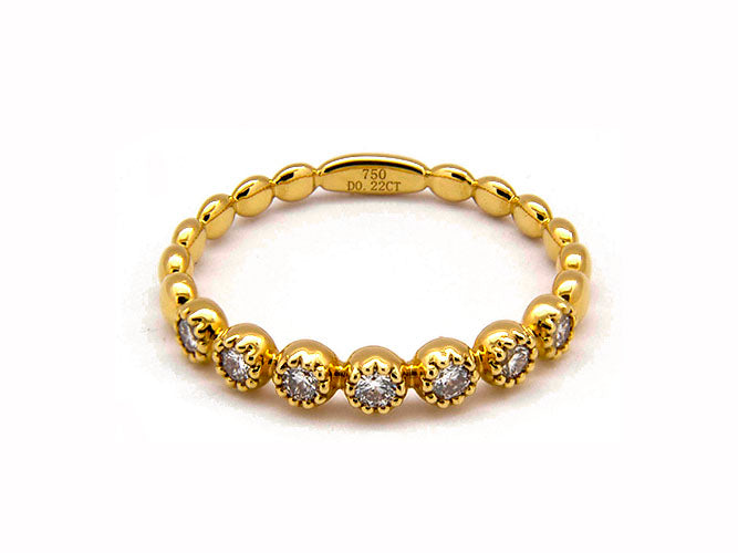 18k diamond round bubble band (DR3023L)