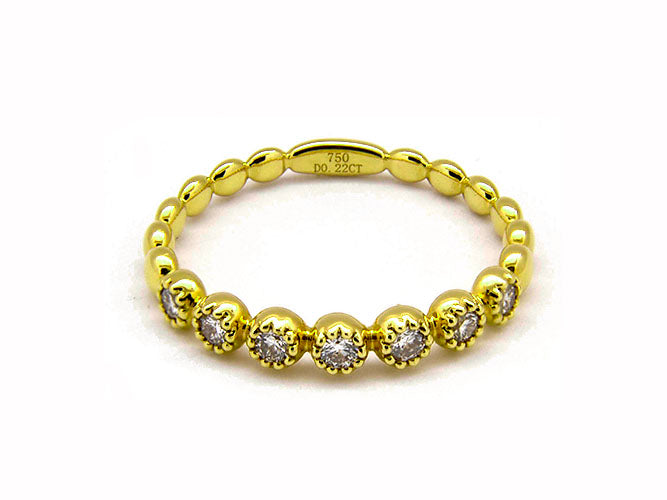 18k diamond round bubble band (DR3023L)