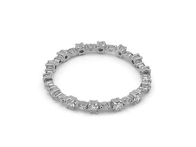 14k diamond dotted eternity band (DR14045K)