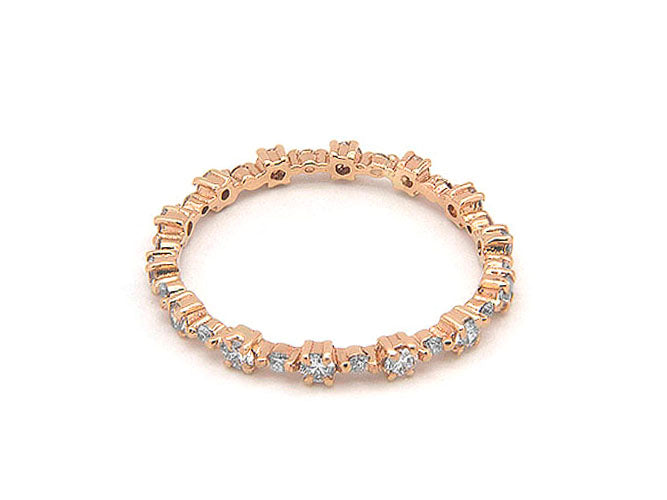 14k diamond dotted eternity band (DR14045K)