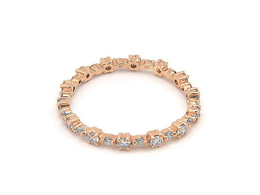 14k diamond dotted eternity band (DR14045K)