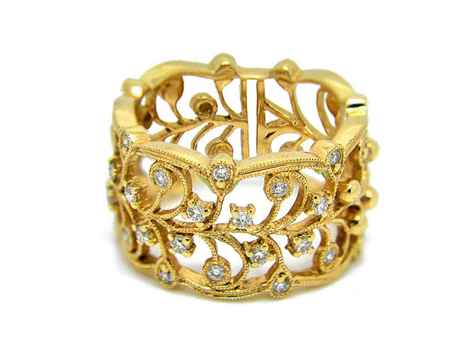 14k gold diamond vine band (RD19875J)