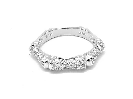 18k white gold octogen diamond eternity band (TDR10217T)